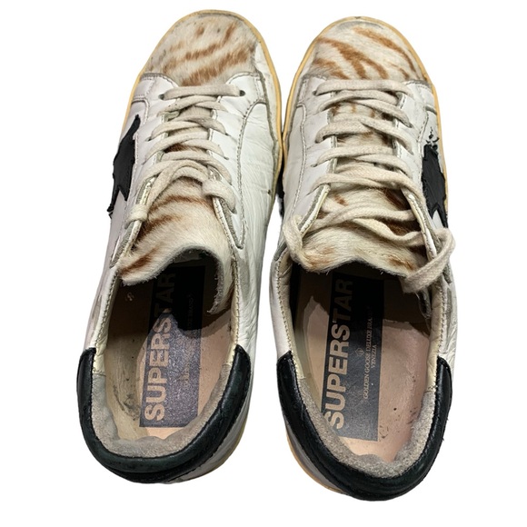 Golden Goose “Destroyed Zebra” pony hair sneakers - Picture 9 of 15